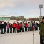 Конькобежные соревнования открывает мэр города Н.Л. Сердюк