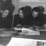 В оленегорской городской библиотеке. 1952 год
